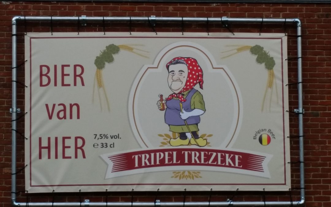 streekbier Tripel trezeke reclamebord Geetbets